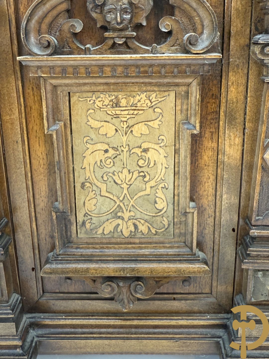 Houten gemarketteerd schatkistje