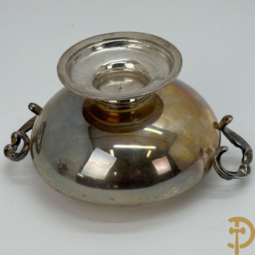 Zilveren koffiekan + bijhorende melk- en suikerpot, Louis XV stijl