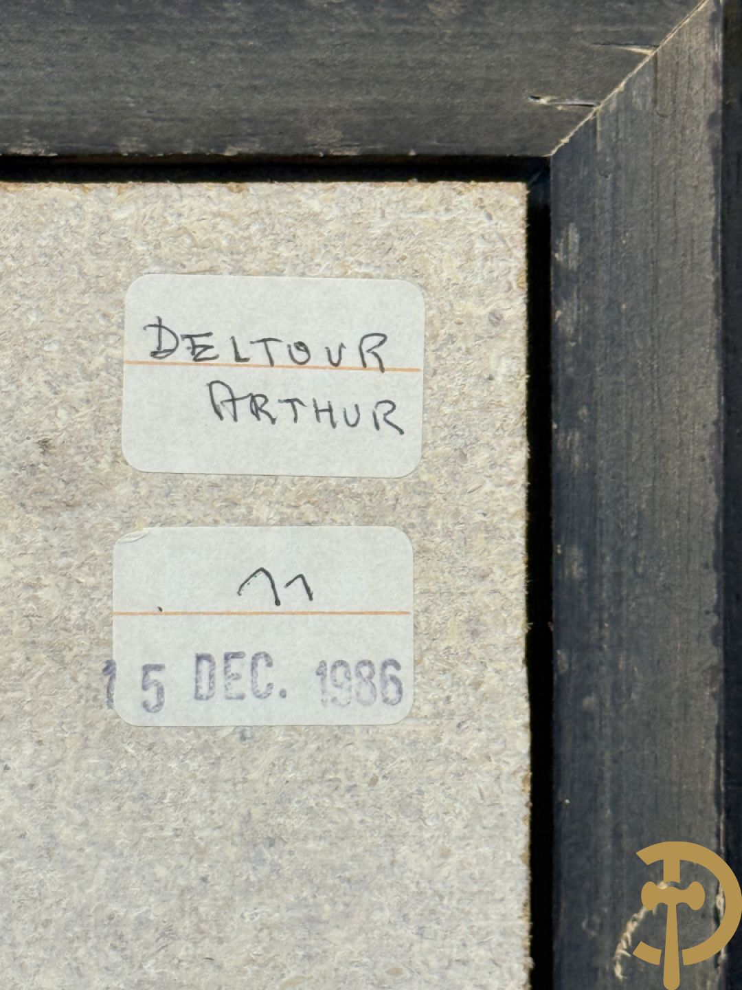 DELTOUR A. (Arthur) getekend 