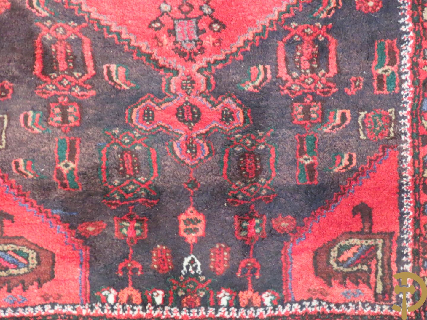 Twee oosterse handgeknoopte tapijten Hamadan