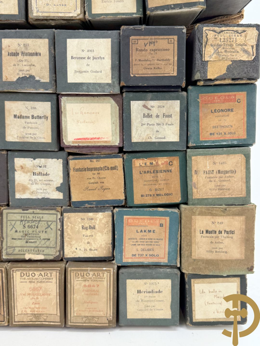 Pianolarollen in doos