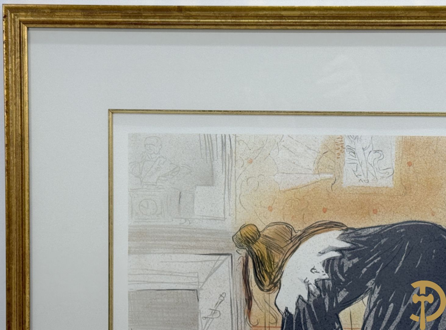 T.L. gemonogrammeerd (Toulouse Lautrec) 