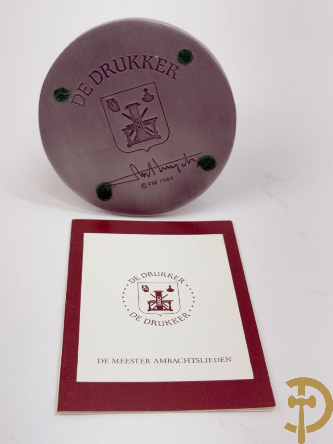 Twaalf tinnen ambachten, gestempeld van Franklin Mint