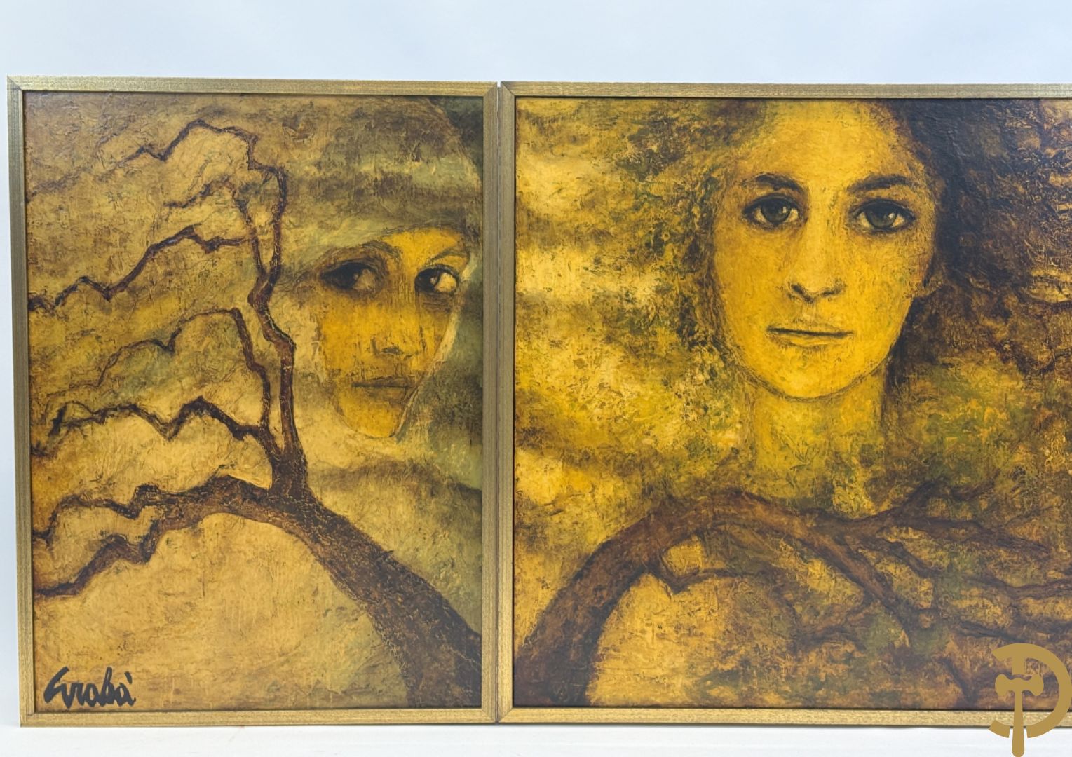 GRABA getekend - Triptiek : Binnenkant 