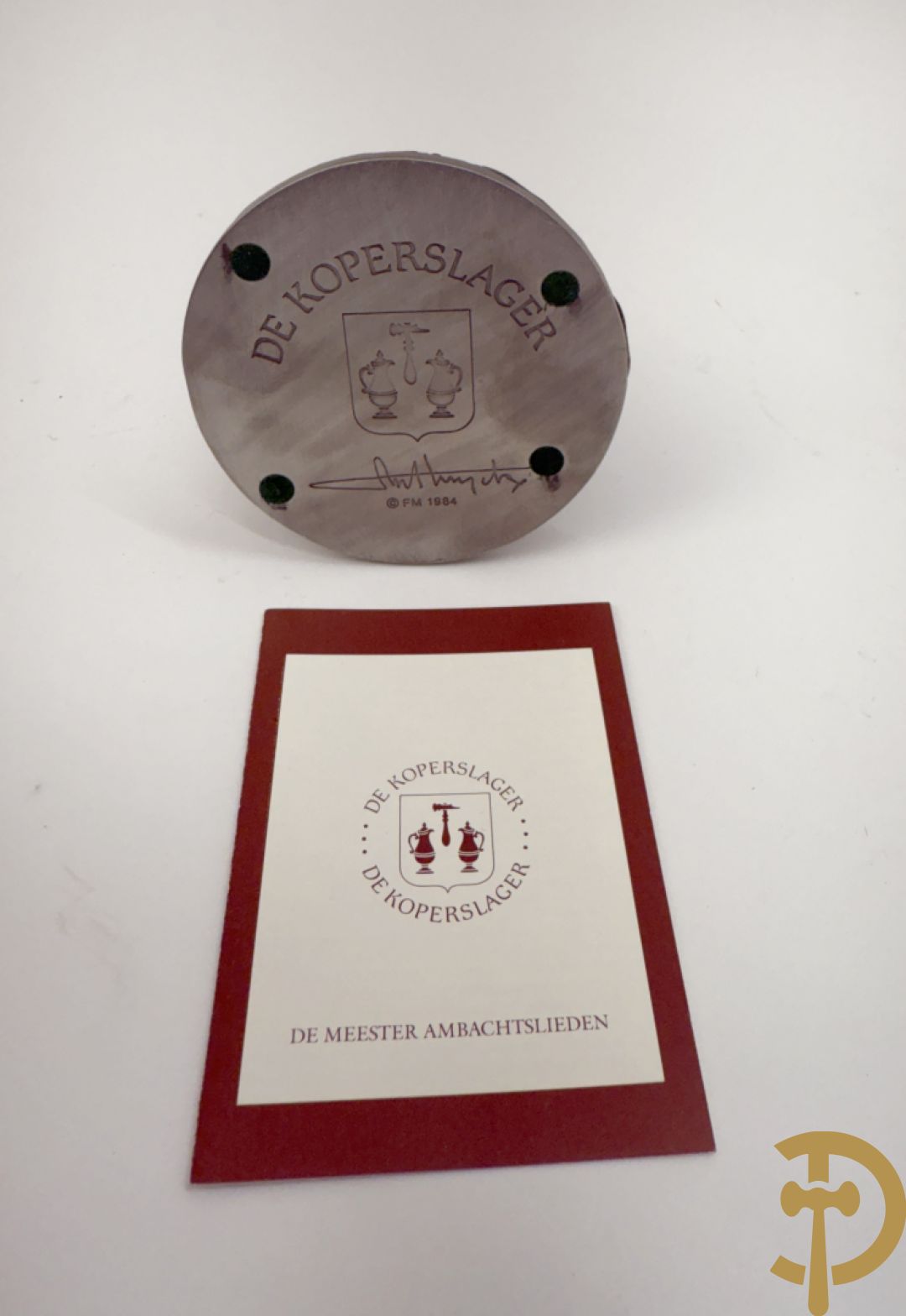 Twaalf tinnen ambachten, gestempeld van Franklin Mint