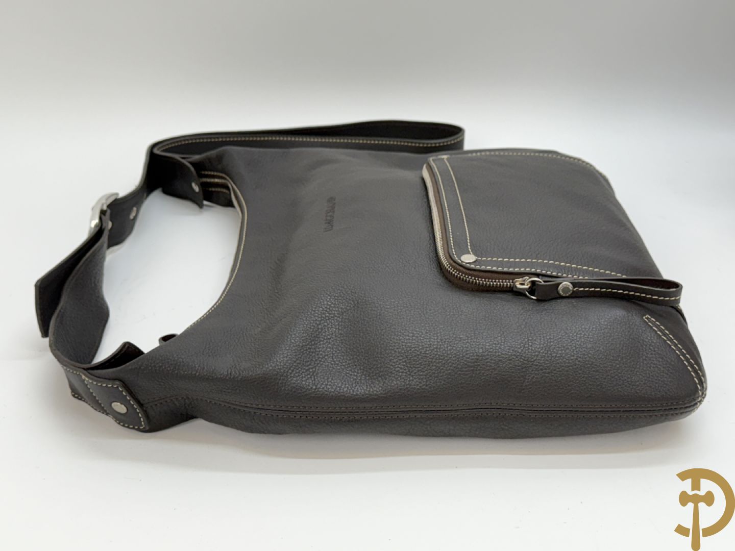 Lederen handtas Longchamp + 2 nylon handtassen Longchamp