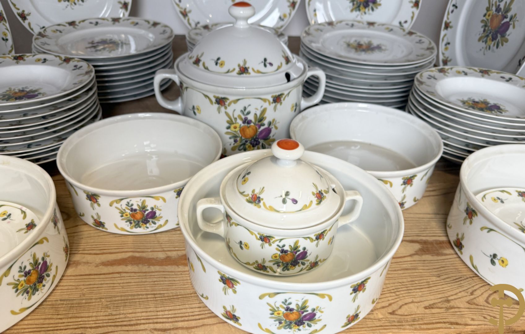 Porseleinen eetservies, Royal Tettau Bavaria Germany