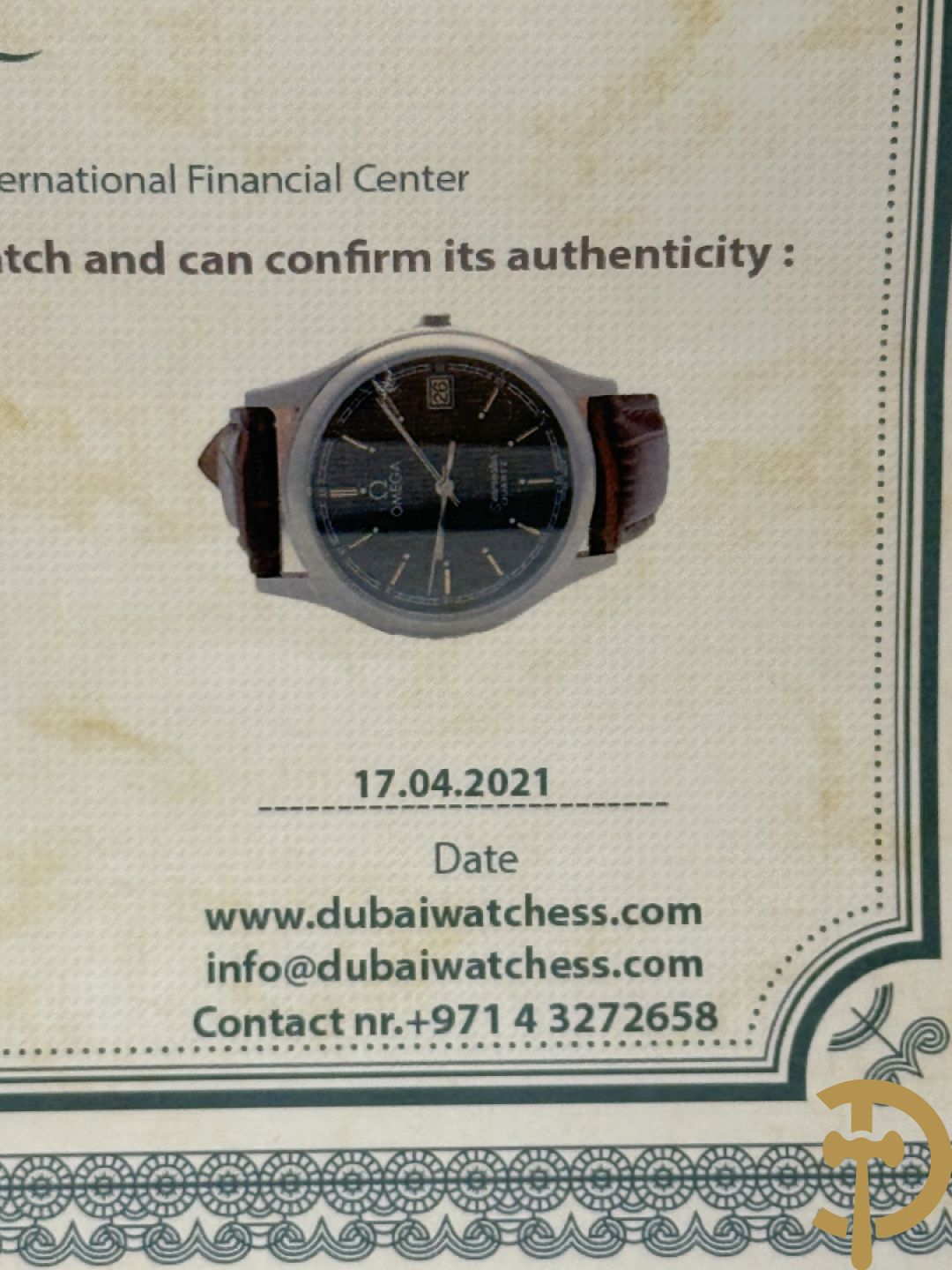Vintage Omega herenuurwerk Seamaster Quartz, model 1425
