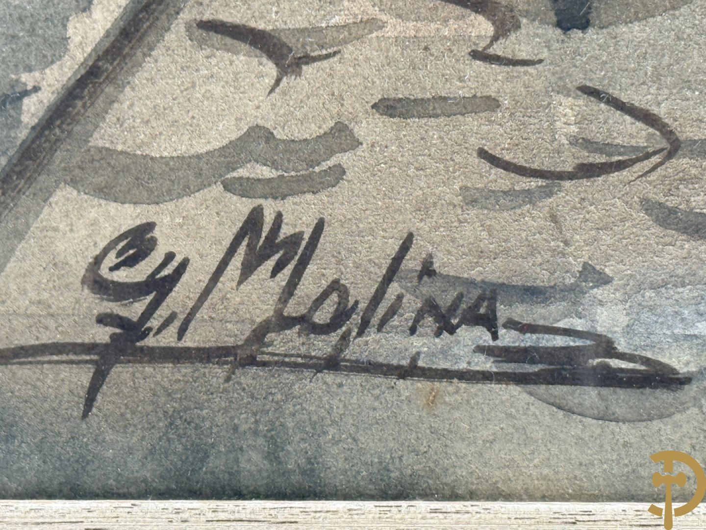 MOLINA G. getekend 