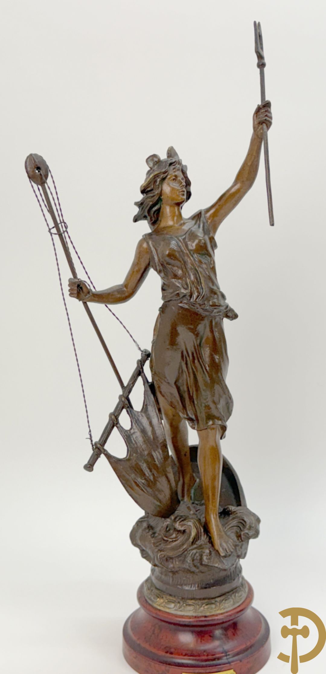 Driedelige zamak garnituur 