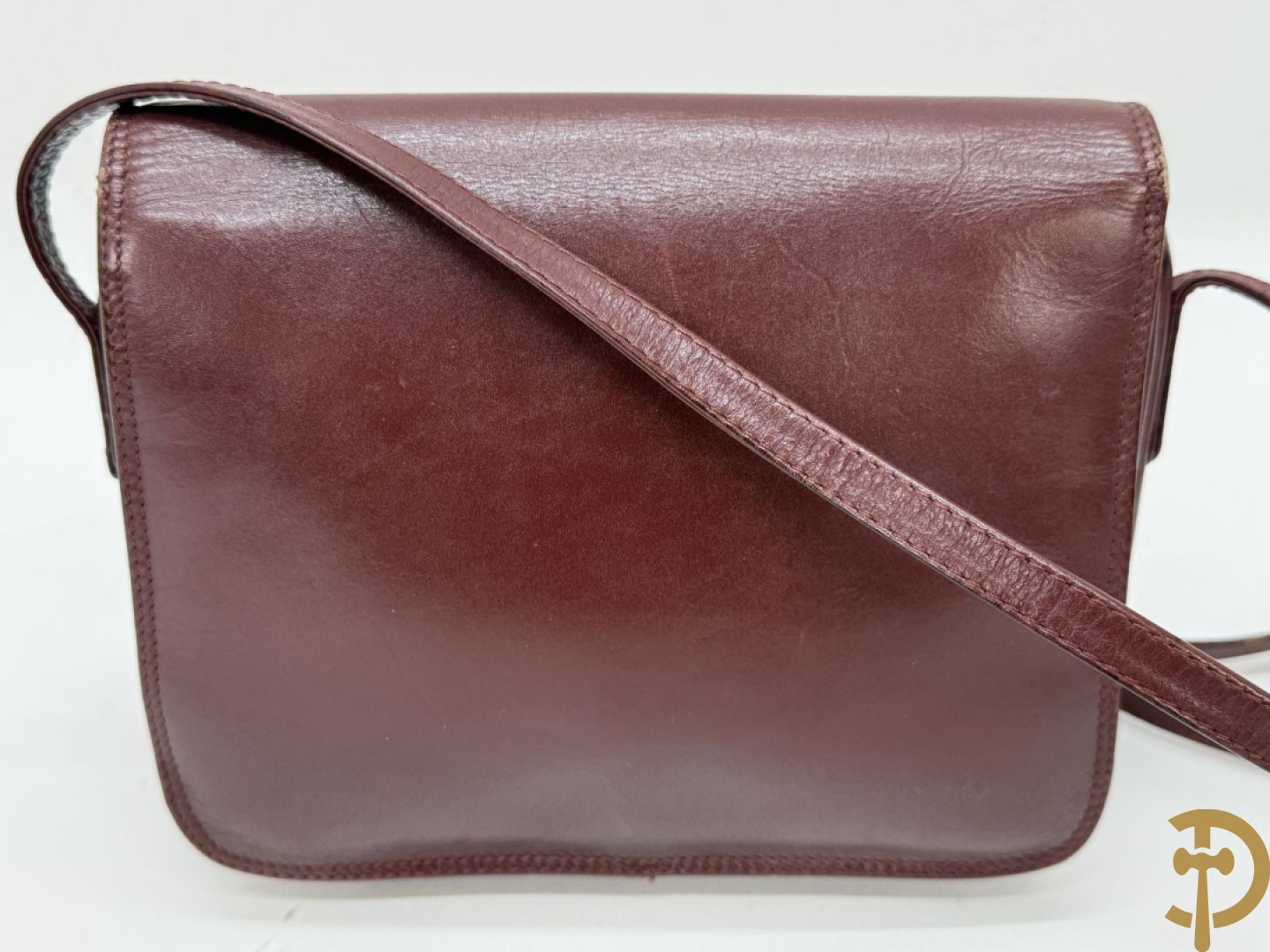 Bordeaux lederen aktentas Cartier + handtas Cartier