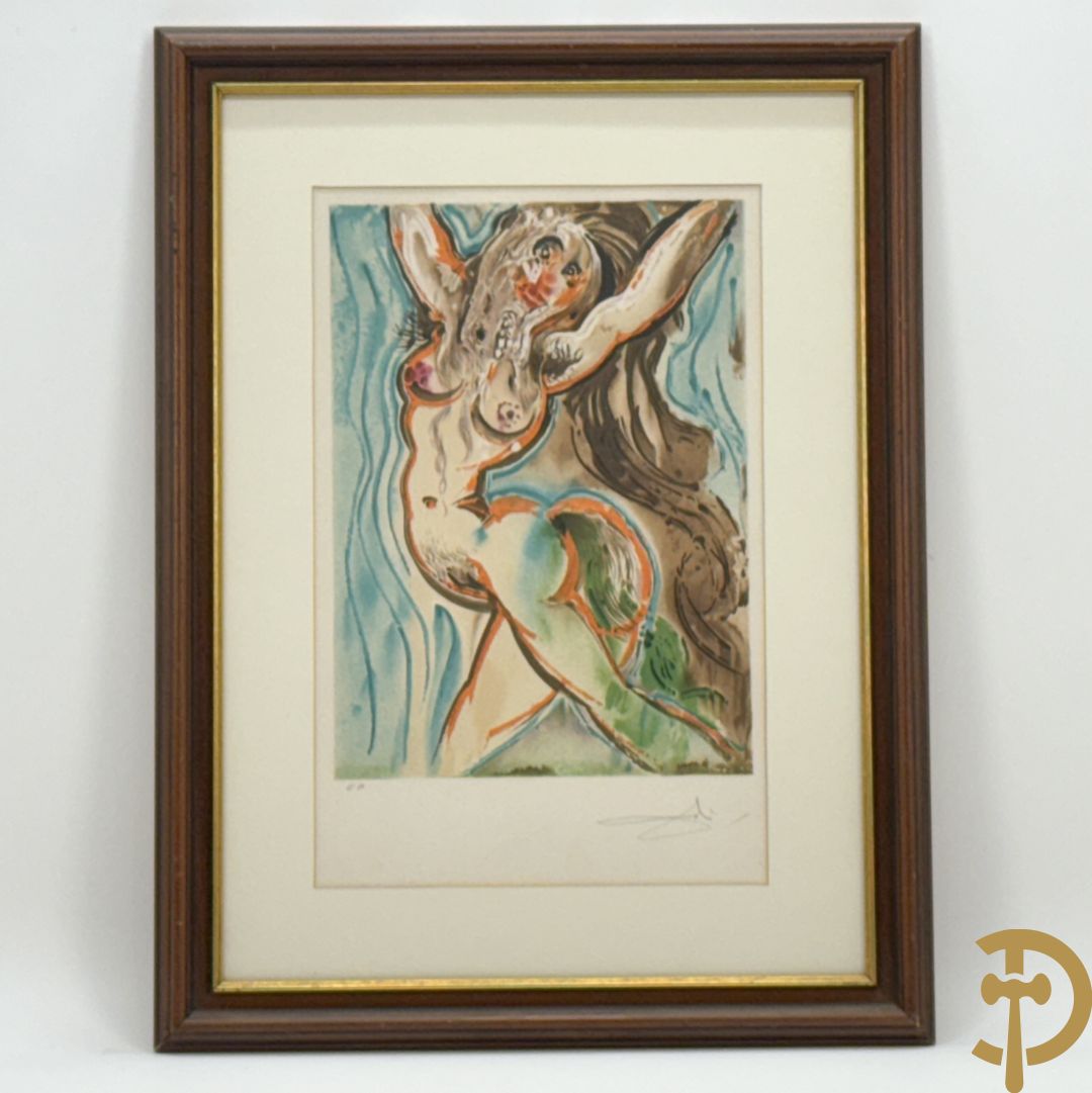 DALI getekend 'Surrealistisch naakt' litho EA
