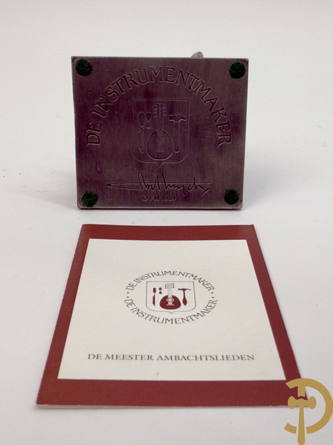 Twaalf tinnen ambachten, gestempeld van Franklin Mint