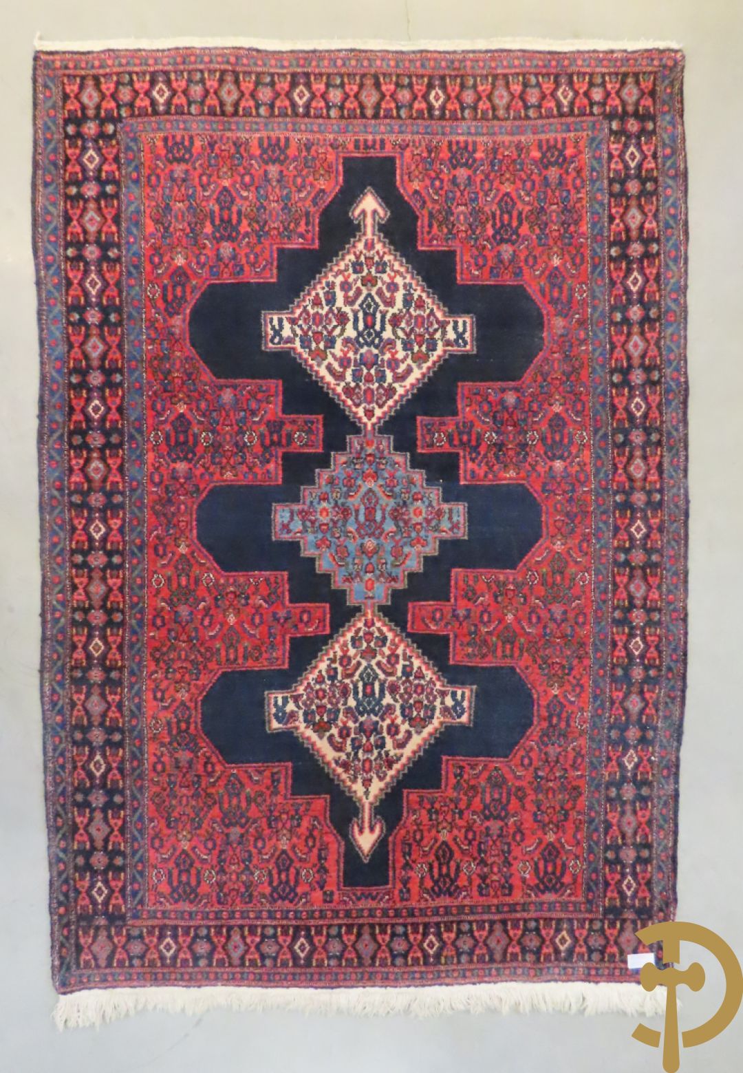 Perzisch handgeknoopt tapijt Senneh + Oosters handgeknoopt Bidjar + Oosters handgeknoopt tapijt Senneh