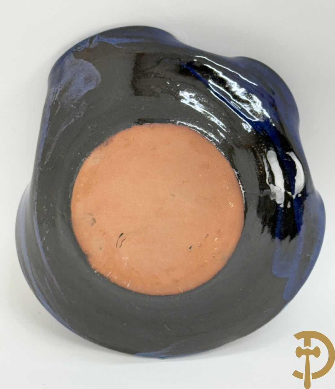 Vijf keramieken schaaltjes, expressionistische stijl, BUXO getekend