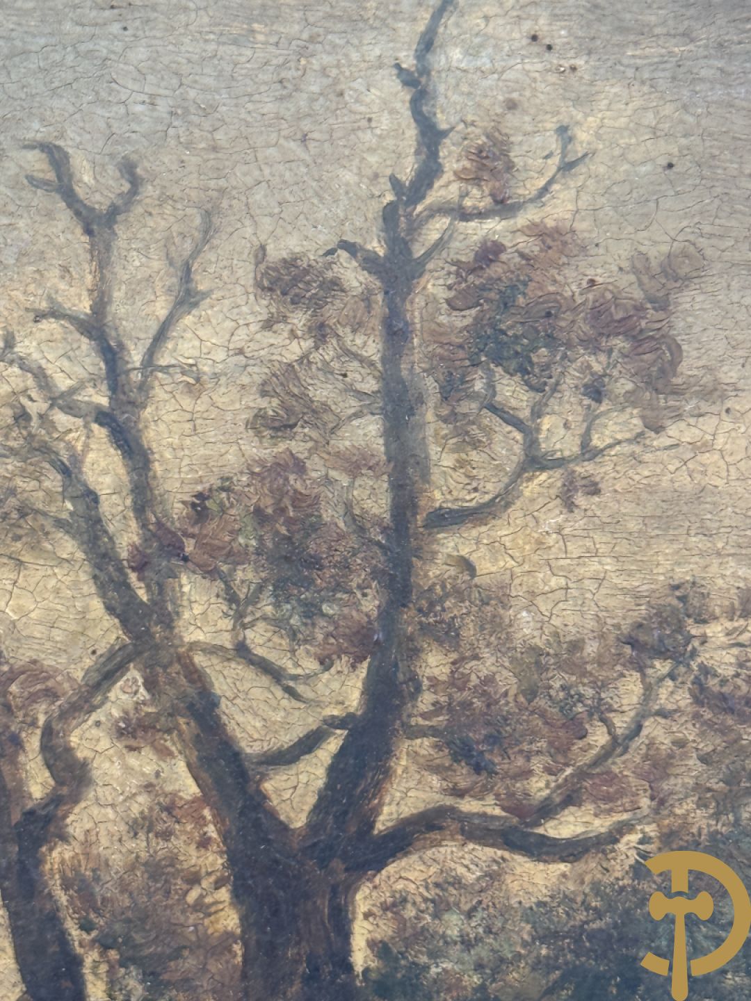 Onleesbaar getekend rechts onder 