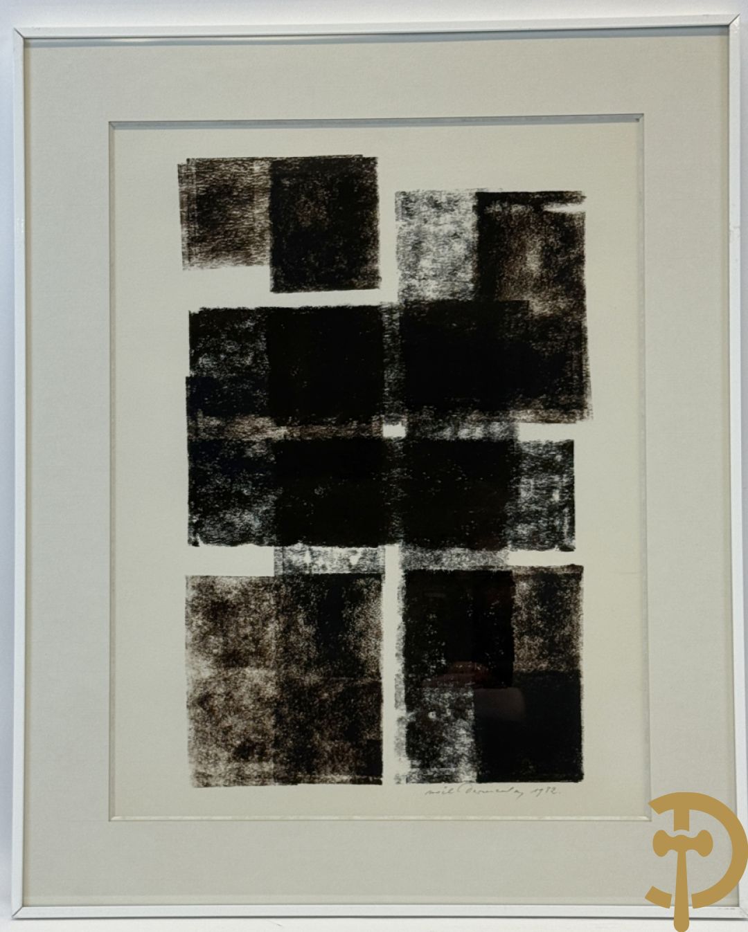 VERMEULEN NOËL getekend 1982 - drieluik acrylverf op papier