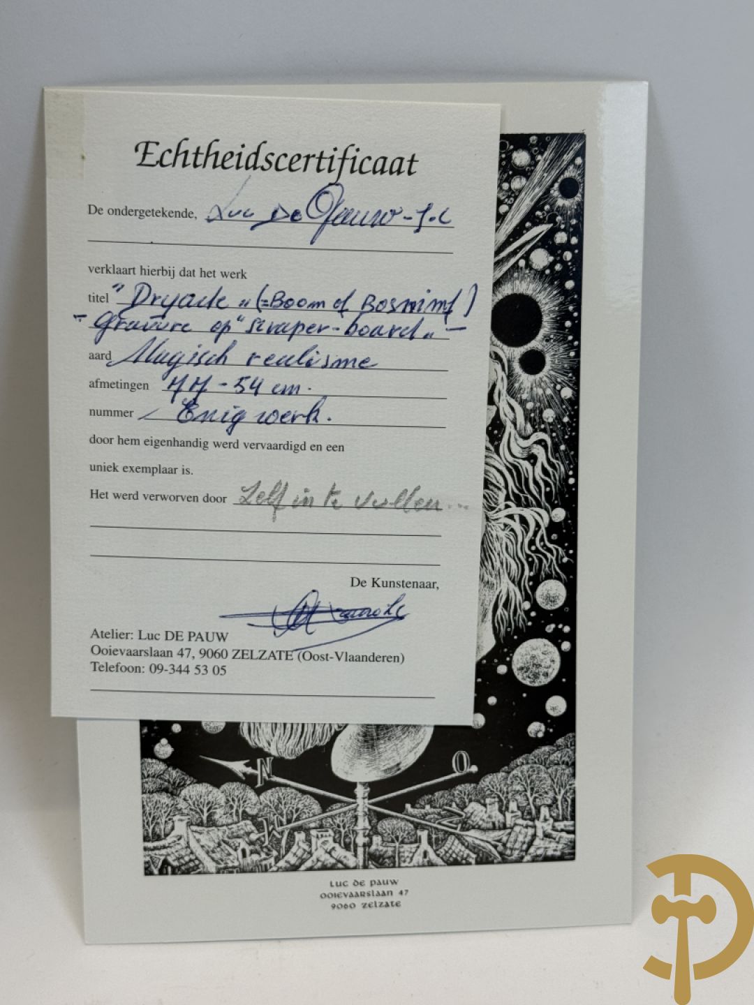 DE PAUW Luc J.C. getekend 