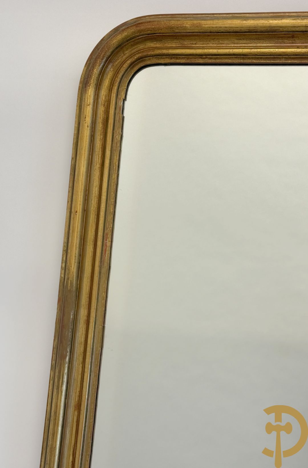 Vergulde Louis Philippe stijl spiegel