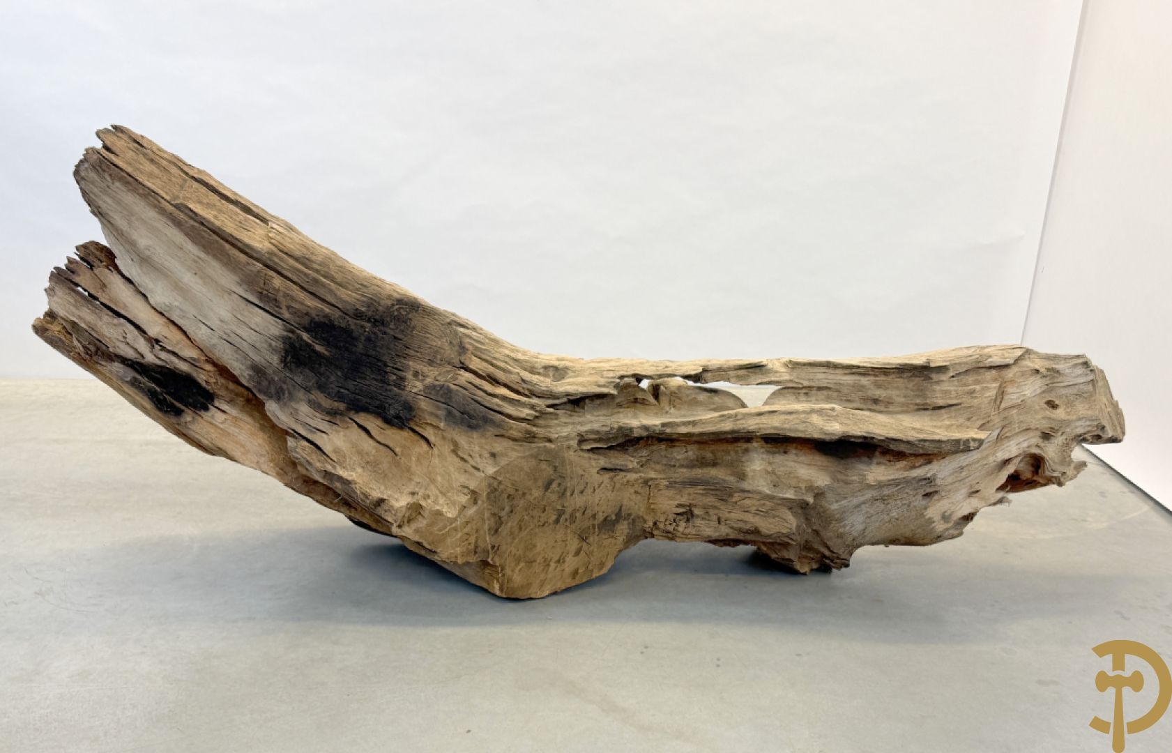 Teakhouten Aziatische sculptuur van groep olifanten