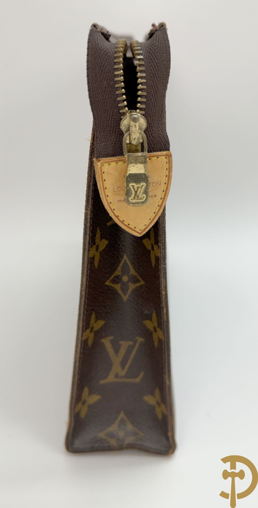 Grote en kleine toiletzak Louis Vuitton + agenda 2001  + portefeuille + tag + paraplu