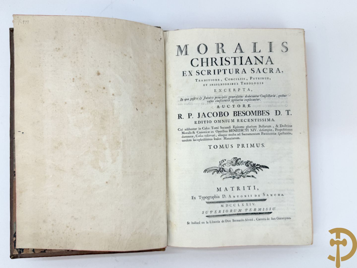 Reeks oude theologische boeken met lederen kaft 17e-18e w.o. Moralis Christiana, Missale Romanum  en Bibliorum Concordantia