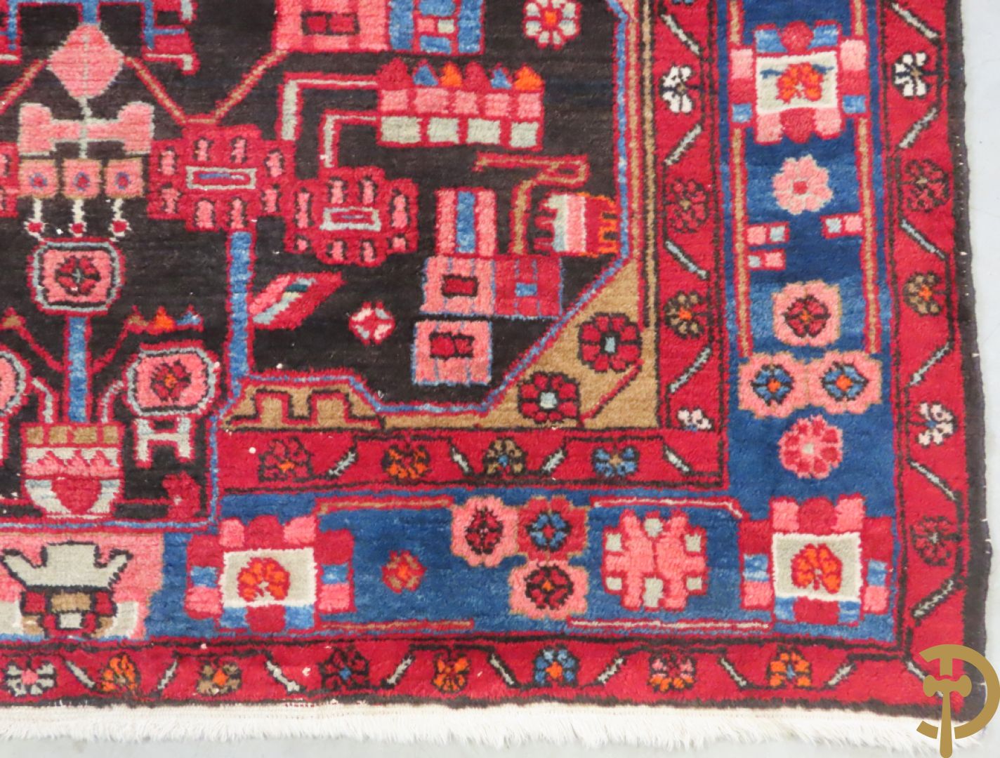 Twee oosterse handgeknoopte tapijten Hamadan