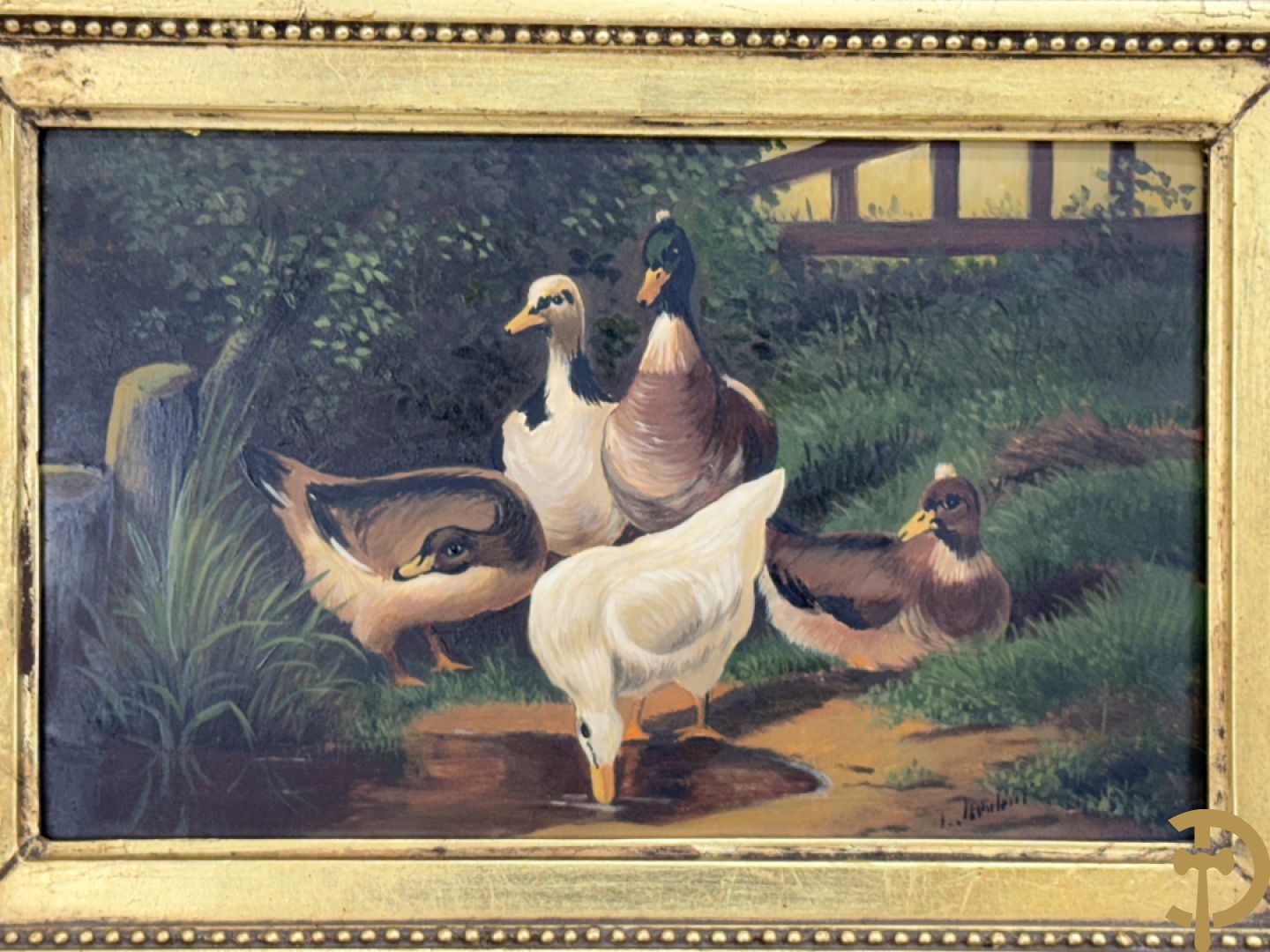 Onleesbaar getekend rechts onder 