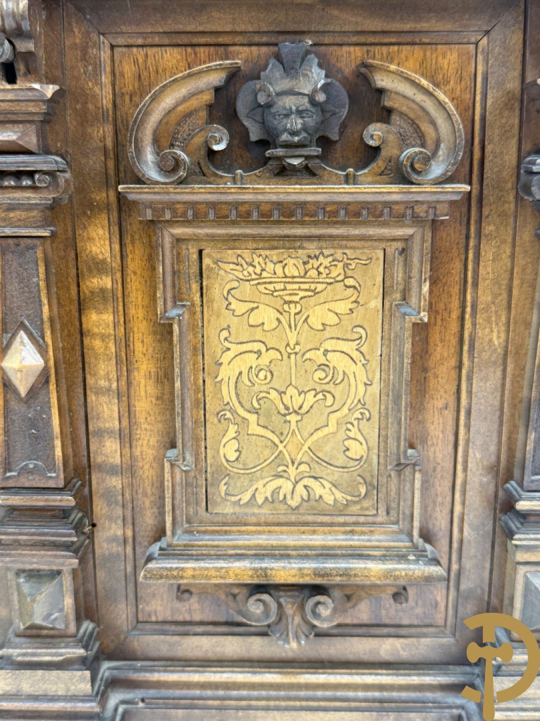 Houten gemarketteerd schatkistje