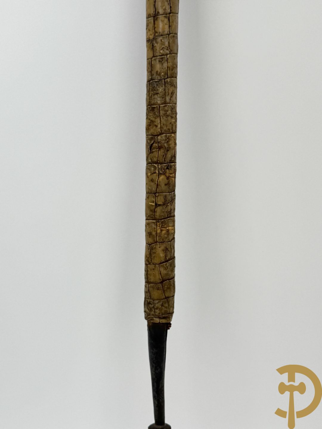 Ijzeren ceremoniële bewerkte dubbele Perzische Mahdist bijl of Tabar, 19e