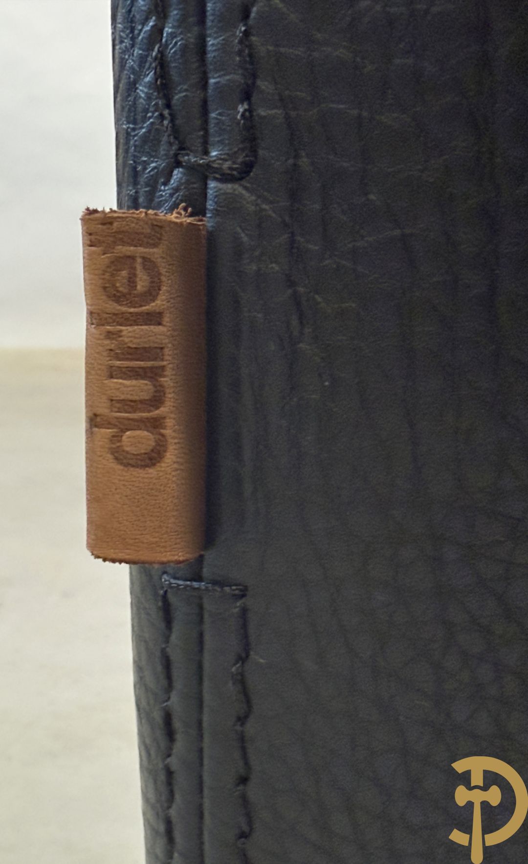 Zwart lederen driezit Durlet