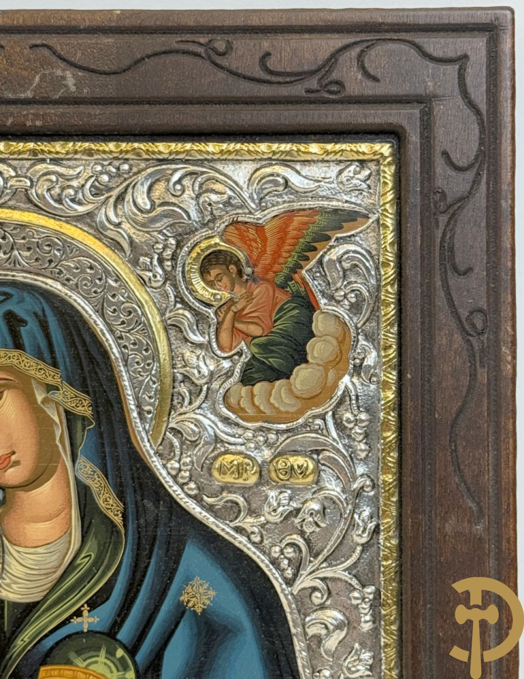 Ikoon met zilveren rizza 