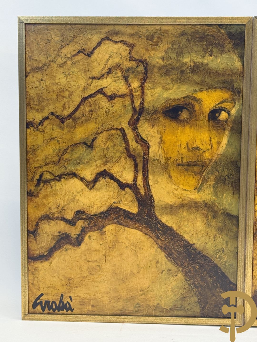 GRABA getekend - Triptiek : Binnenkant 