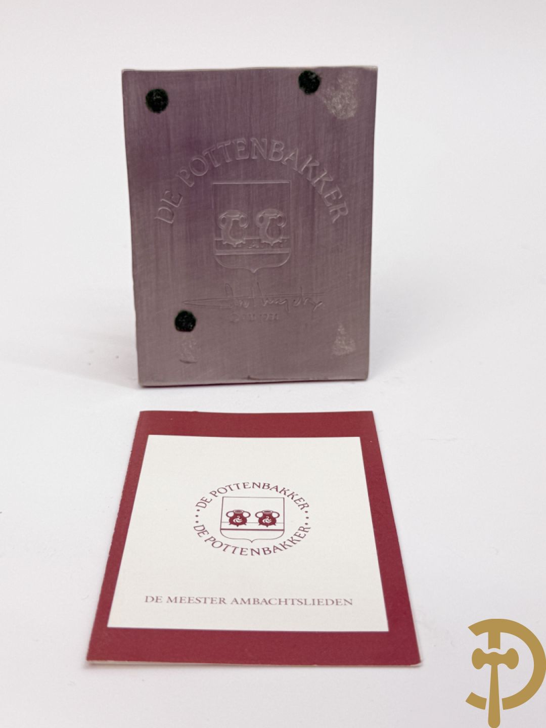 Twaalf tinnen ambachten, gestempeld van Franklin Mint