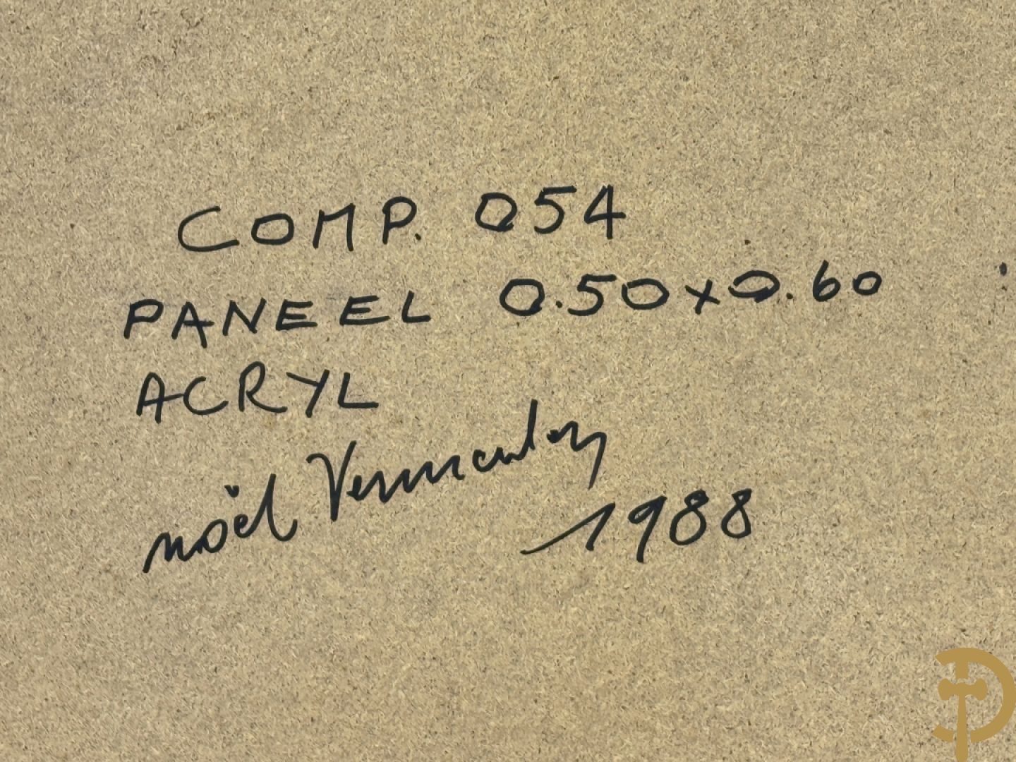 VERMEULEN NOËL getekend verso 1988 