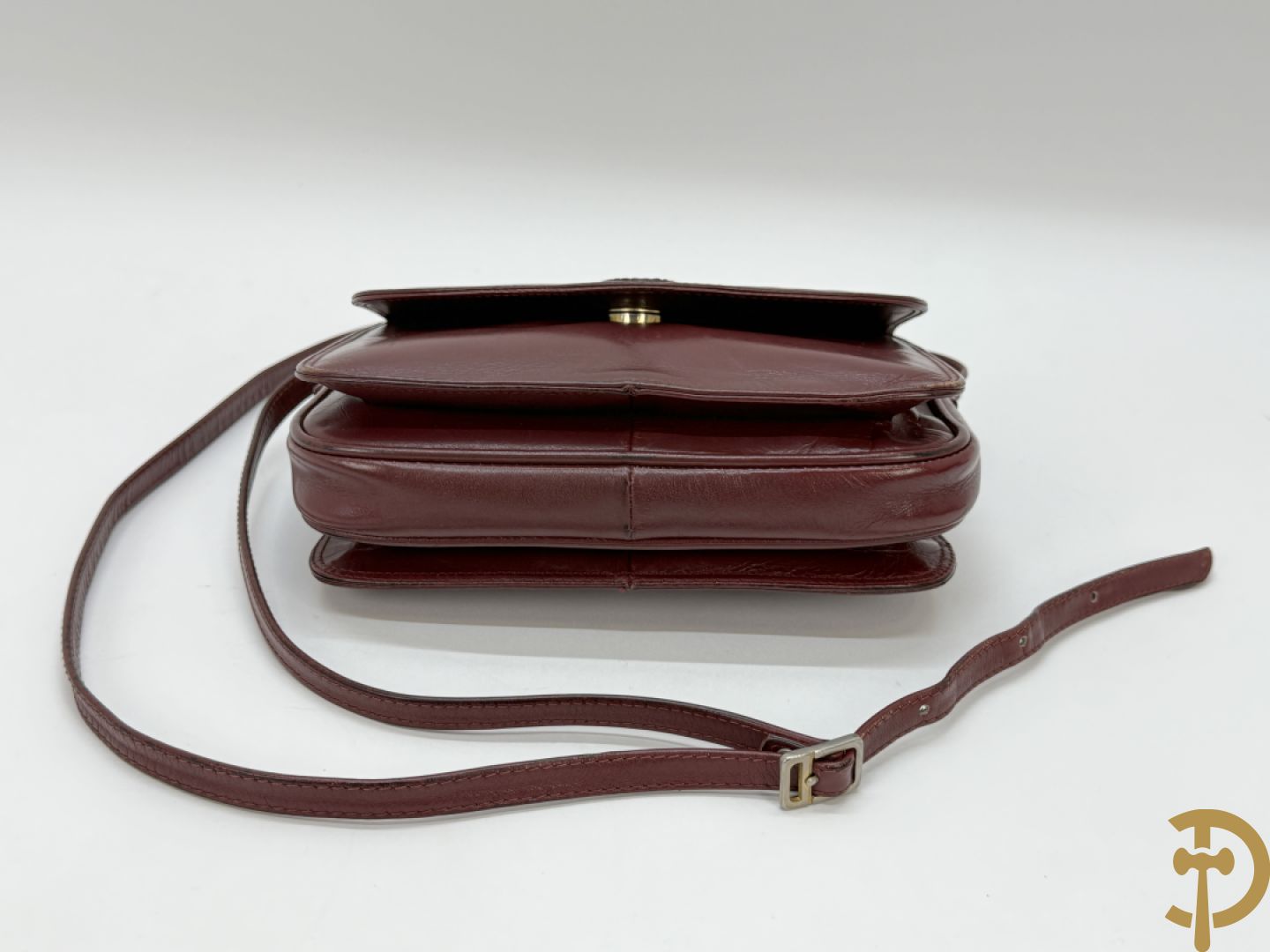 Bordeaux lederen aktentas Cartier + handtas Cartier