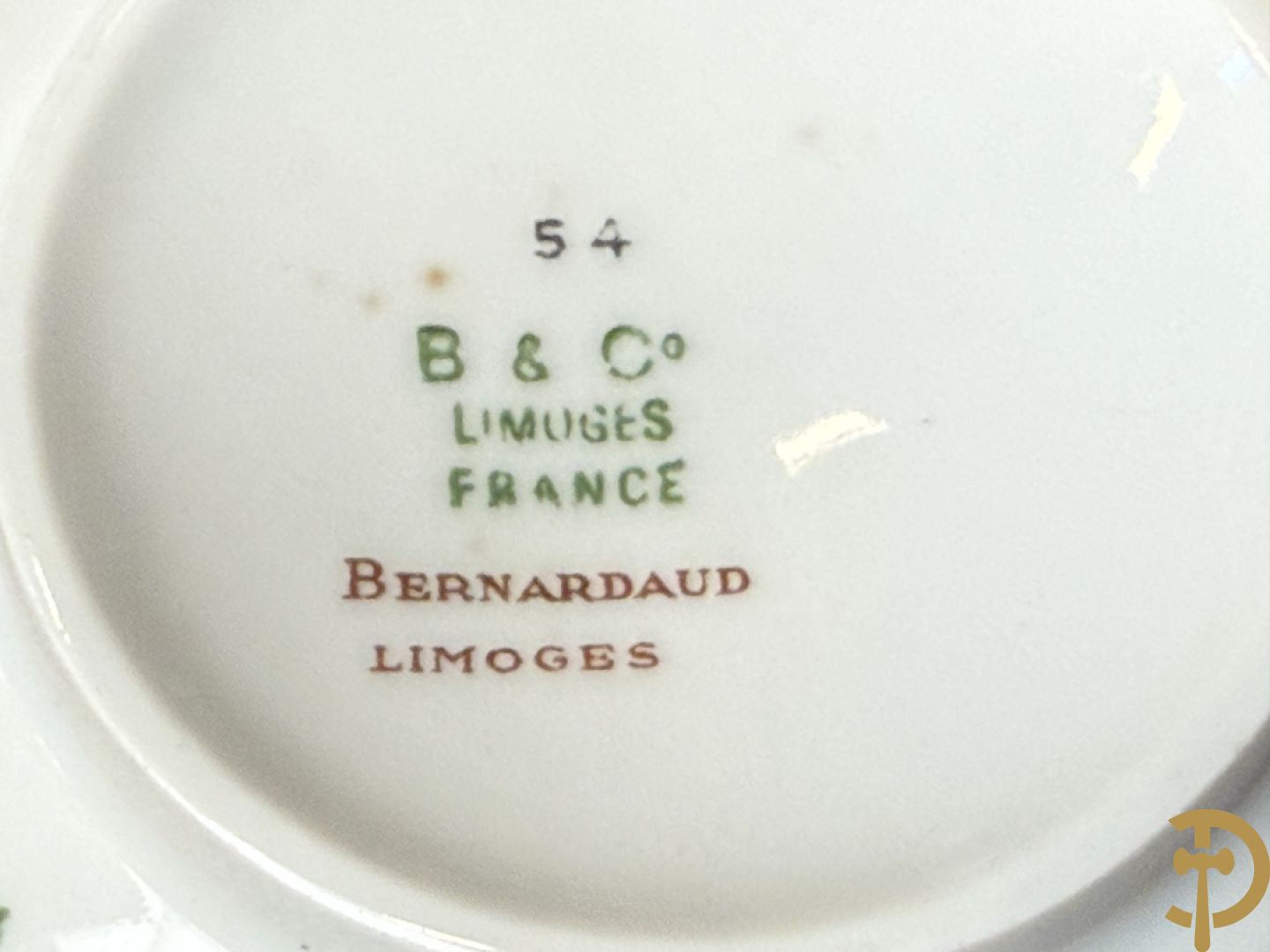 Porseleinen eet- (12-delig) en koffieservies (24- delig), Bernard Aud Limoges + porseleinen koffieservies, Haviland Limoges