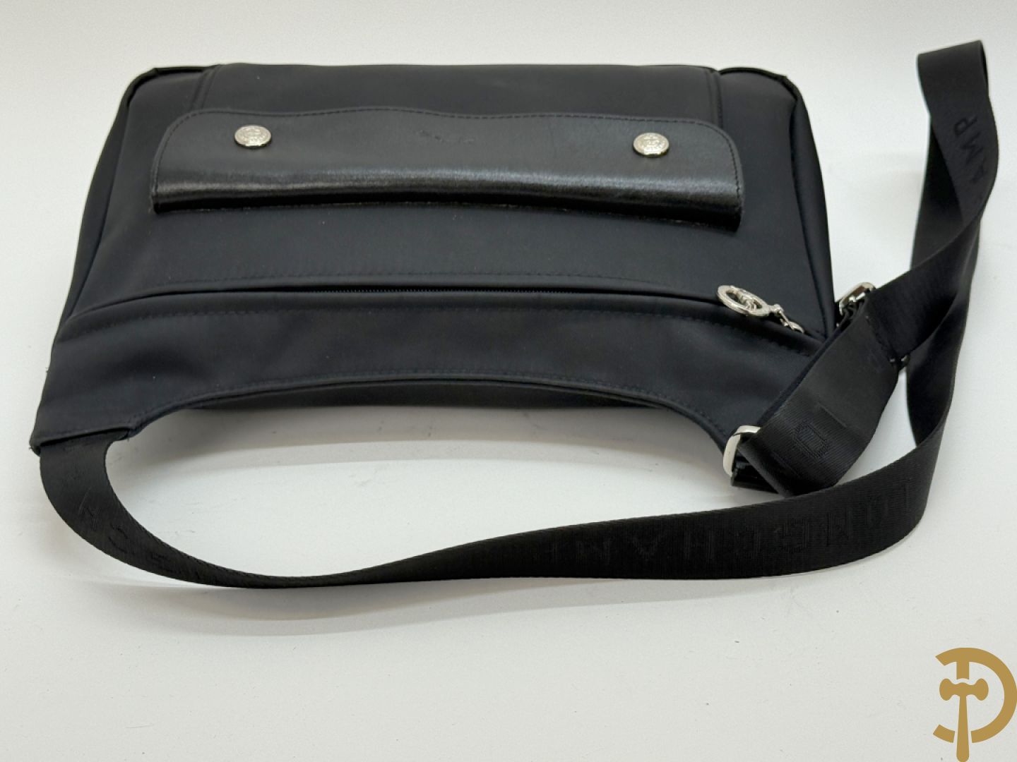 Lederen handtas Longchamp + 2 nylon handtassen Longchamp