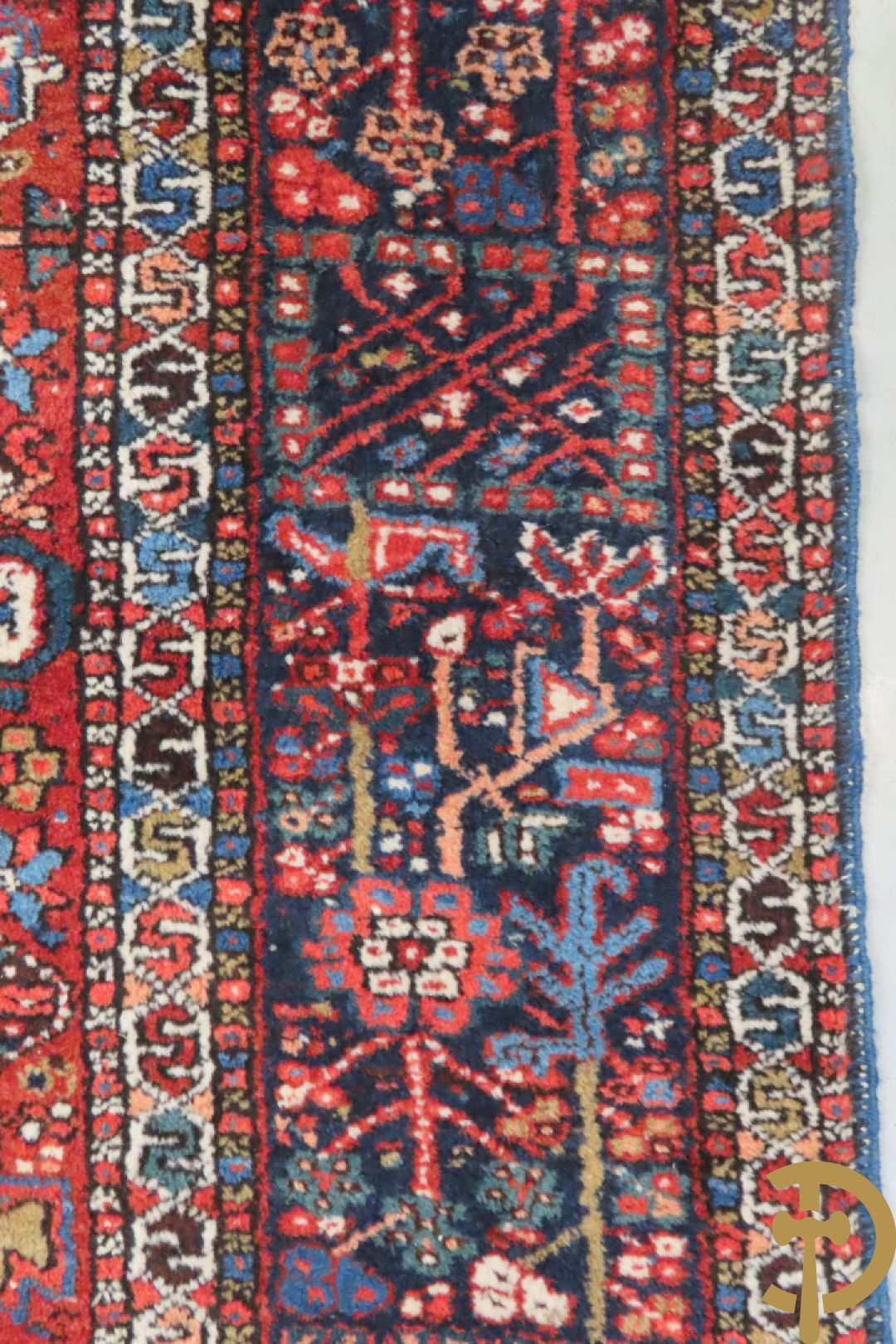 Twee oosterse handgeknoopte tapijten Heriz