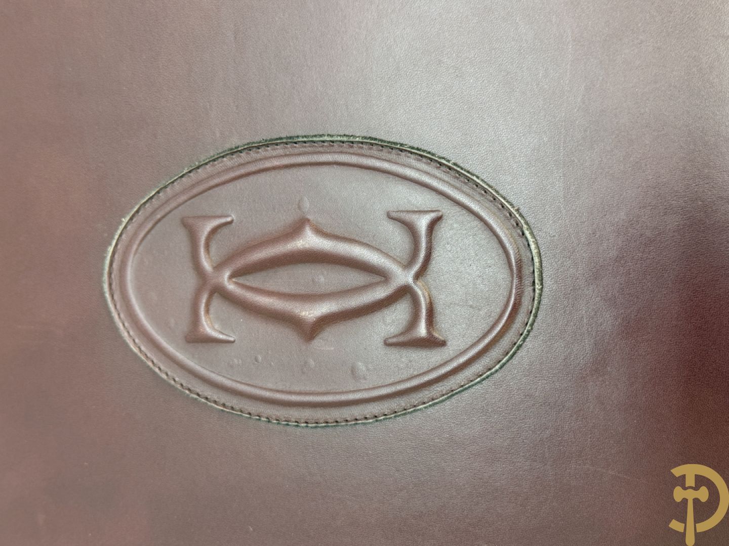 Bordeaux lederen aktentas Cartier + handtas Cartier