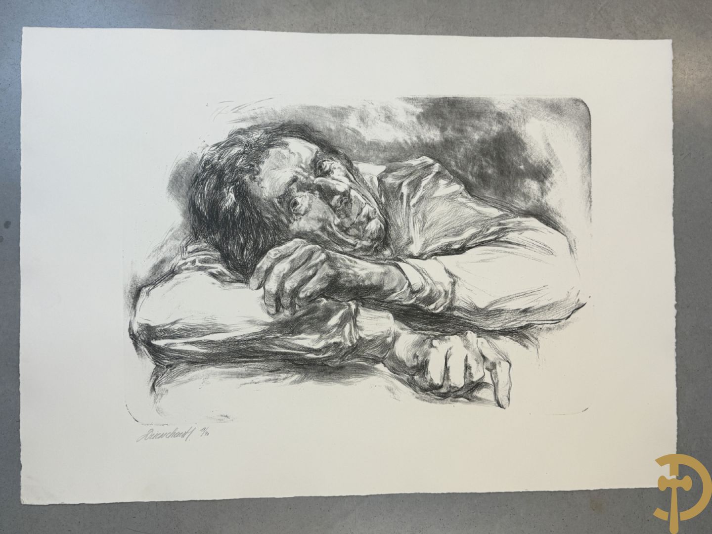 DRIESSCHAERT H. get. Kunstmap met 15 lithografieën met inleidend woord van Gaby Gyselen - 17/40 + DRIESSCHAERT getekend 