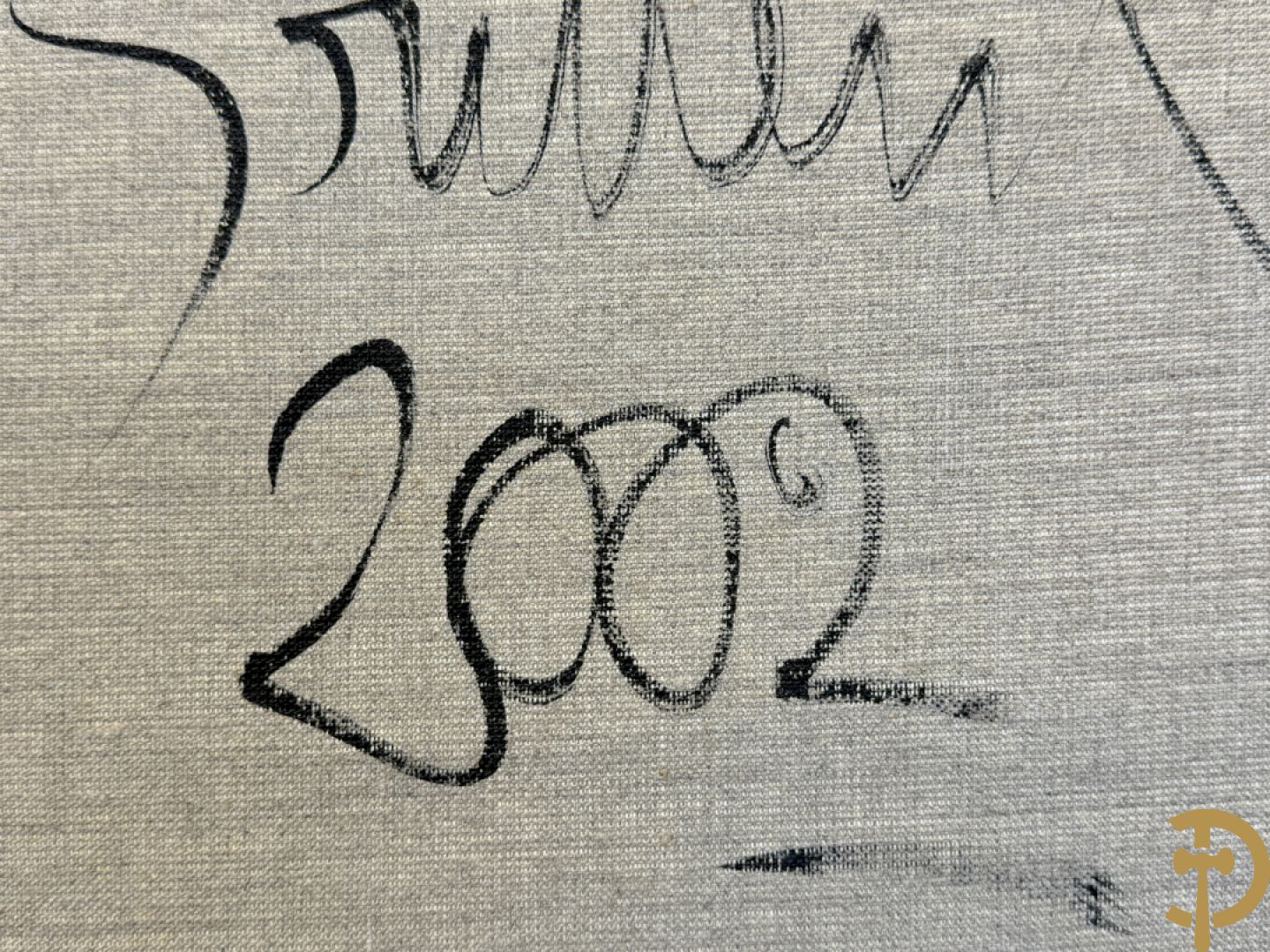 BOUTTENS Philippe getekend verso en gedateerd 2002 