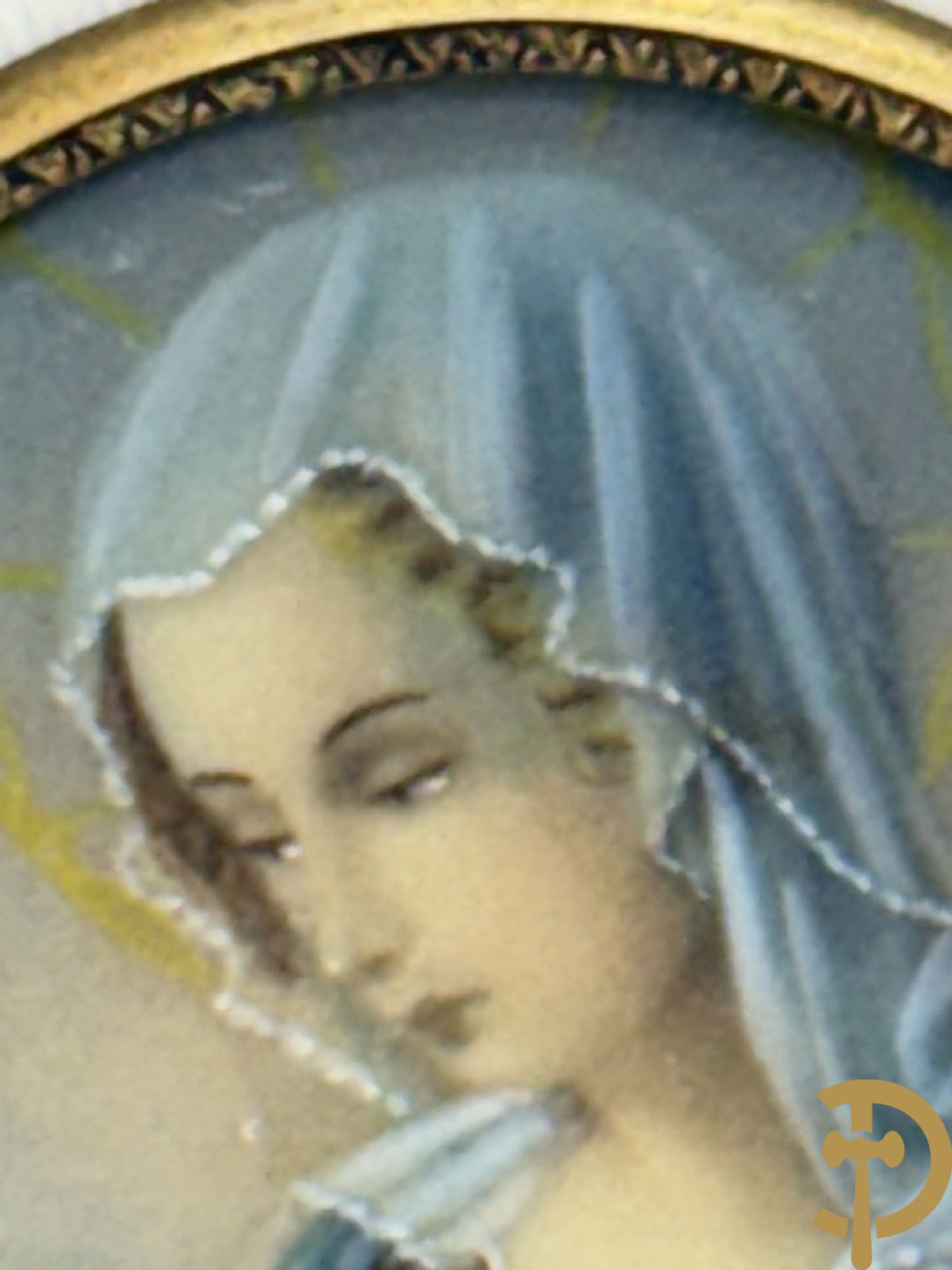 Vijf miniaturen met damersportretten en romantische scène, waarvan 4 getekend : de Roussely, Canova, Siluce ? en Domery ?