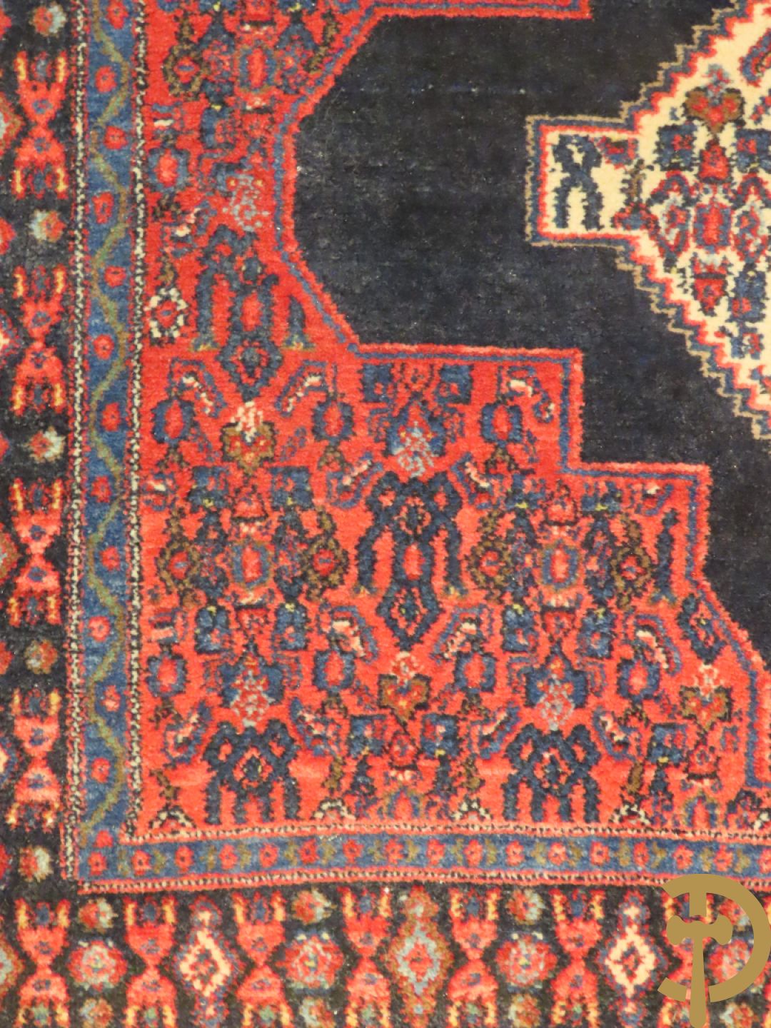 Perzisch handgeknoopt tapijt Senneh + Oosters handgeknoopt Bidjar + Oosters handgeknoopt tapijt Senneh