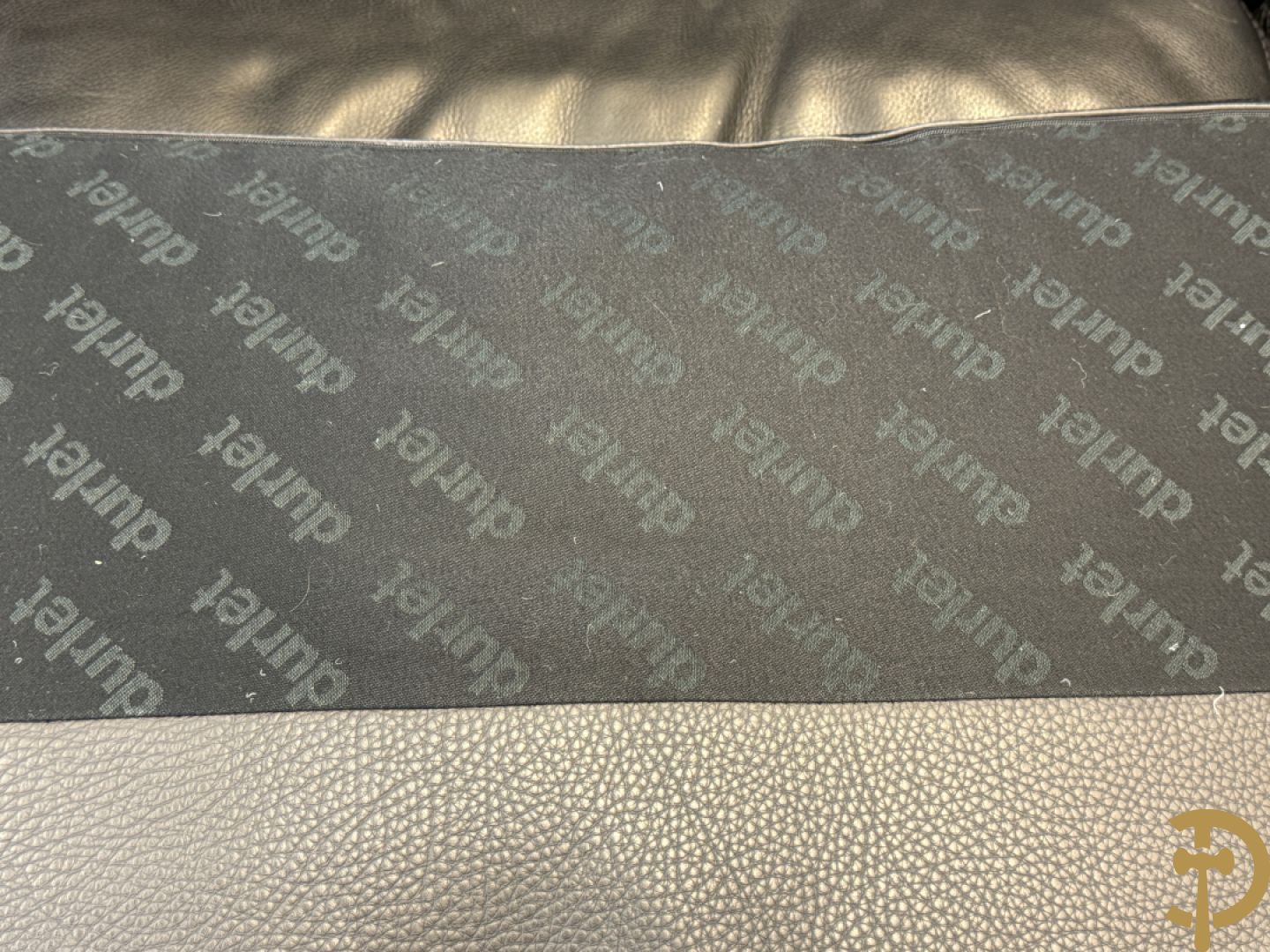 Zwart lederen driezit Durlet