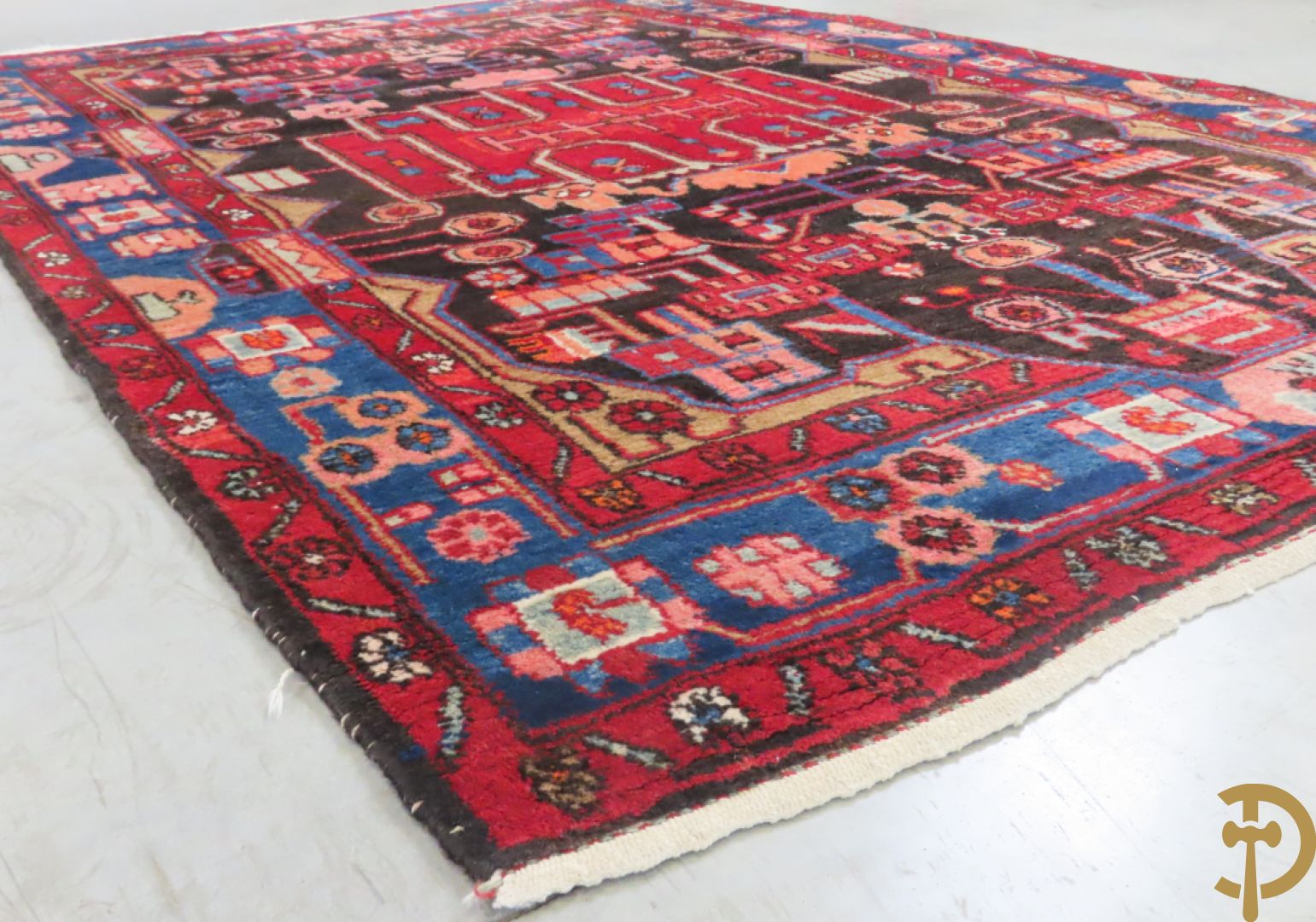 Twee oosterse handgeknoopte tapijten Hamadan