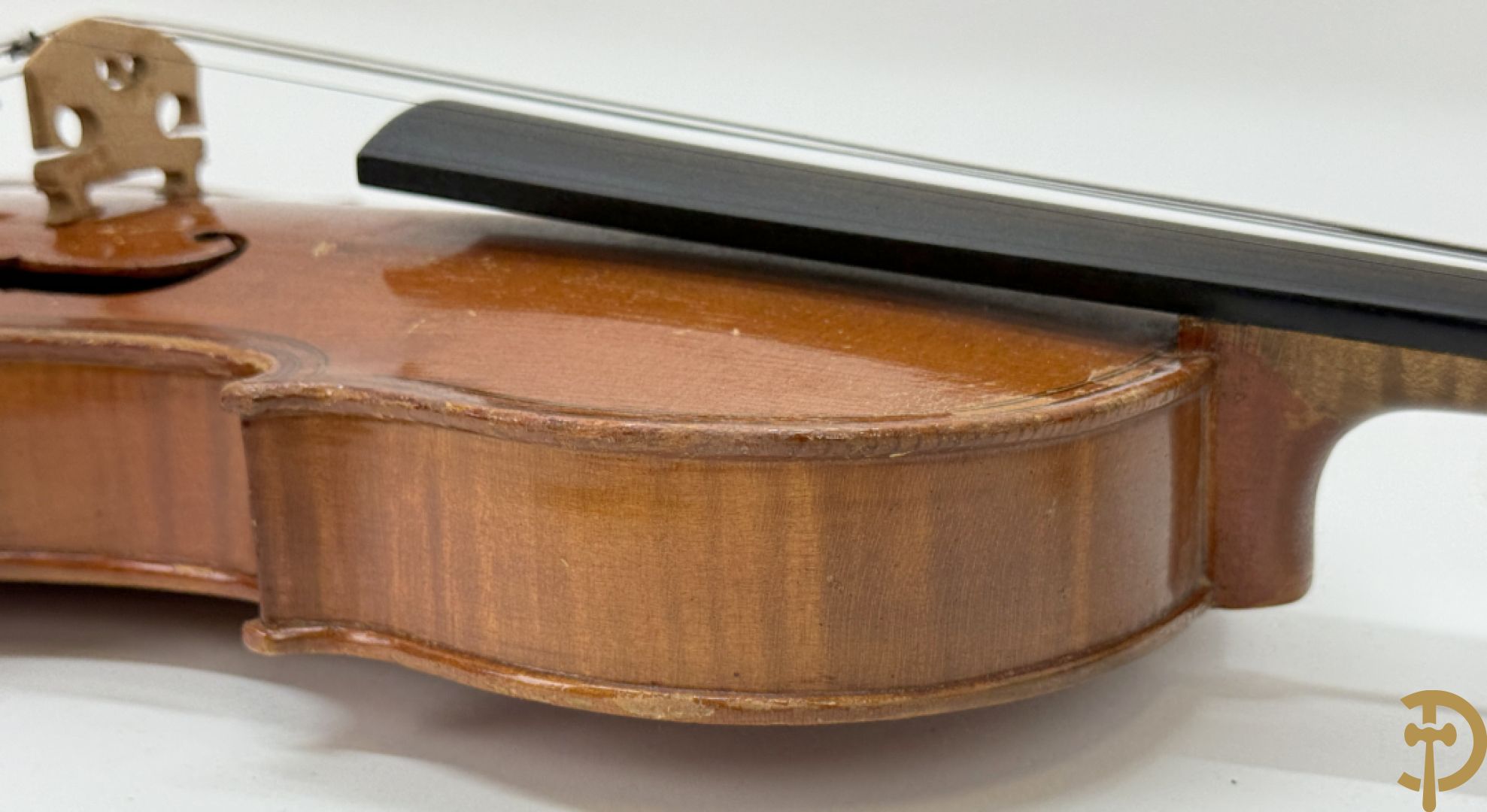 Oude viool, Caspar Da Salo N. Brescia getekend binnenin