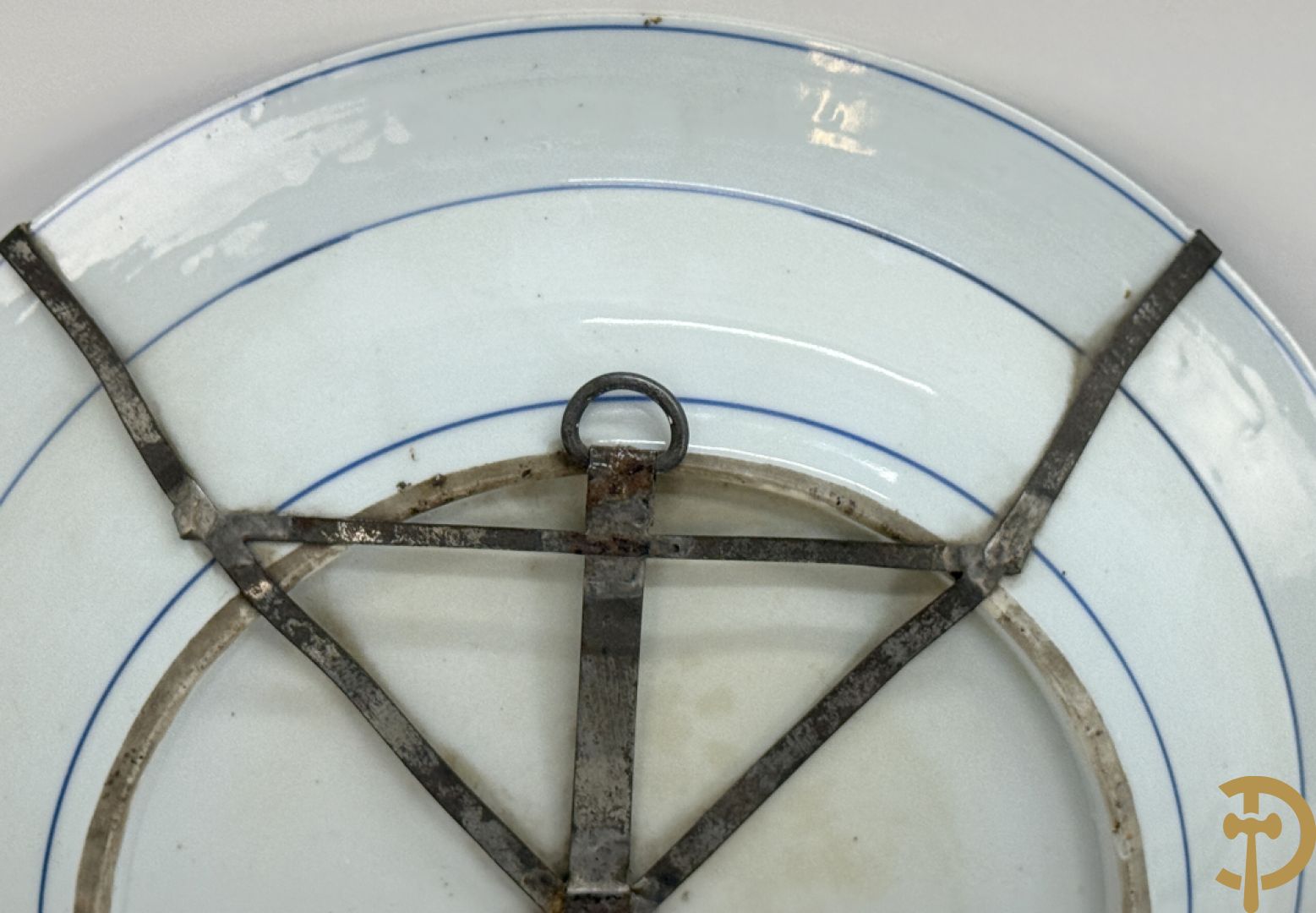 Chinese blauw/wit porseleinen schotel 