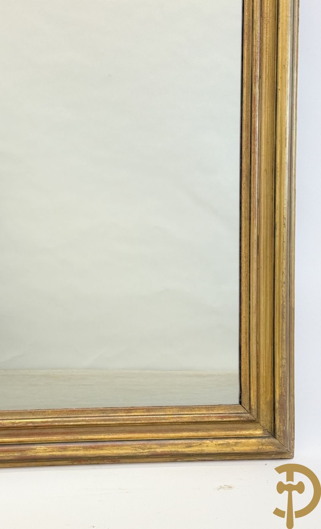 Vergulde Louis Philippe stijl spiegel