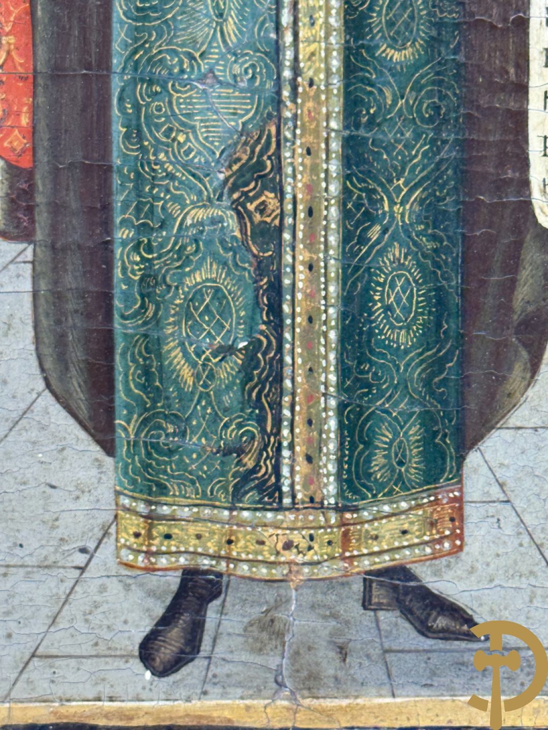 Russische ikoon met voorstelling van een Heilige